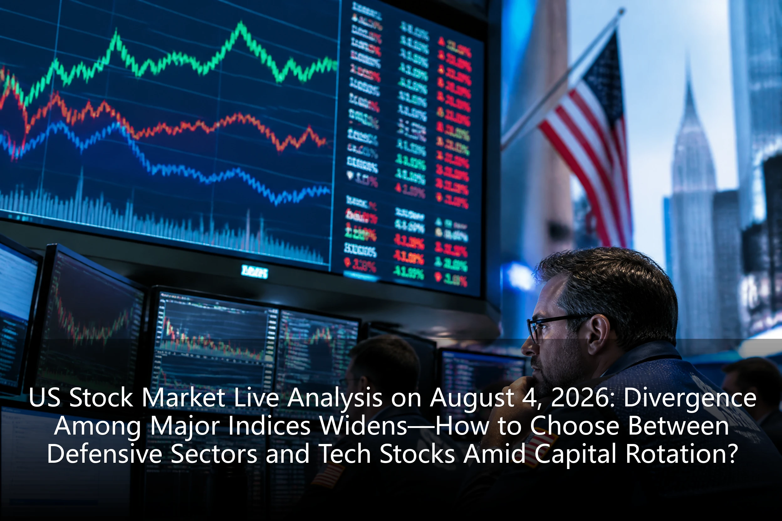 US Stock Market Live Analysis on August 4, 2026: Divergence Among Major Indices Widens—How to Choose Between Defensive Sectors and Tech Stocks Amid Capital Rotation?