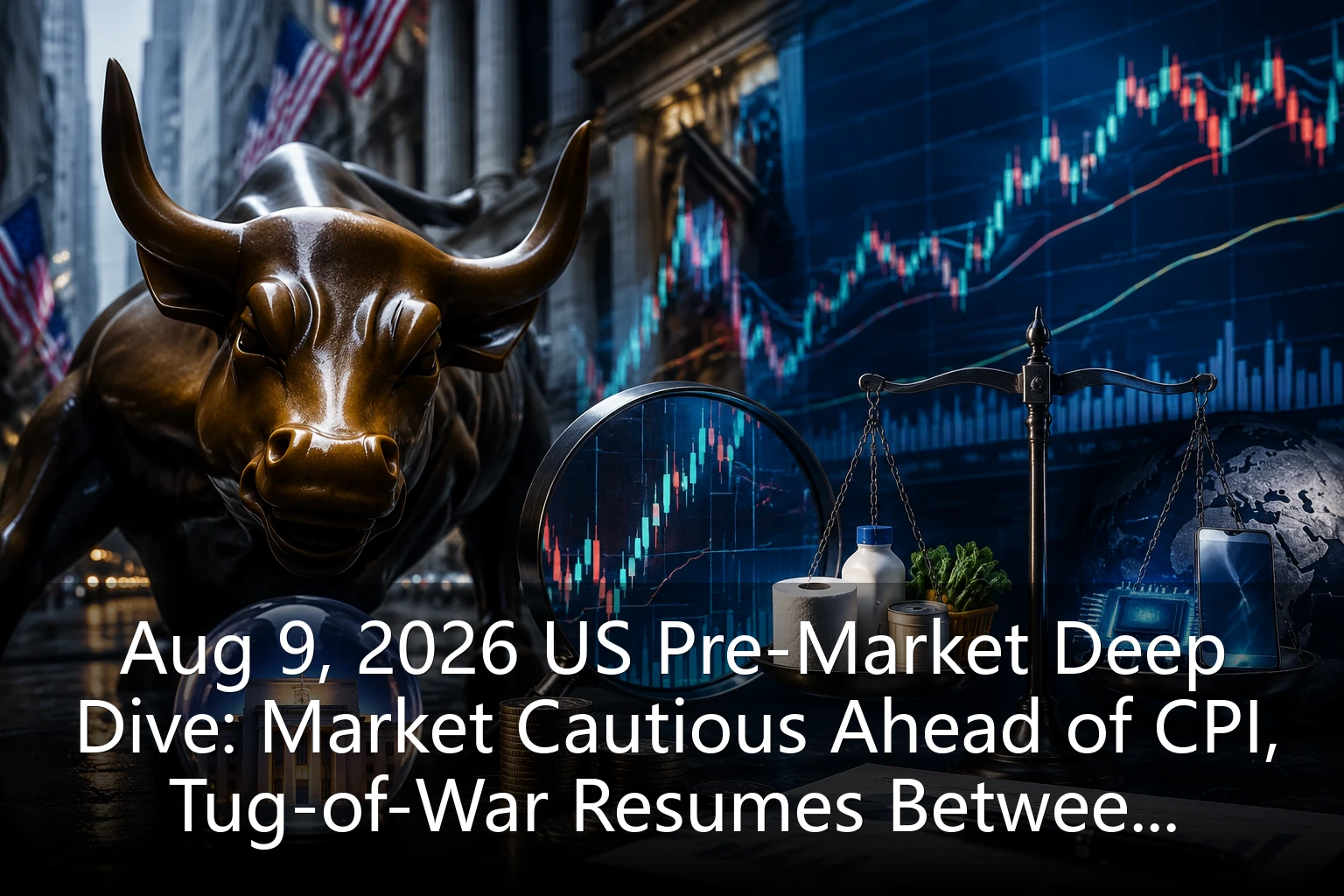 Aug 9, 2026 US Pre-Market Deep Dive: Market Cautious Ahead of CPI, Tug-of-War Resumes Between Defensive Sectors and Tech Giants