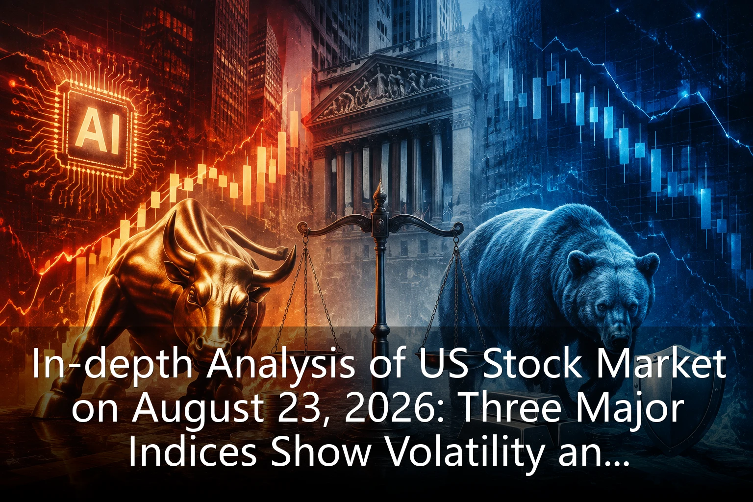 In-depth Analysis of US Stock Market on August 23, 2026: Three Major Indices Show Volatility and Divergence During Policy-Sensitive Period, AI Sector and Defensive Assets Show 'Two Extremes'